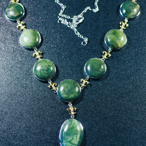 Jade and Silver Necklace