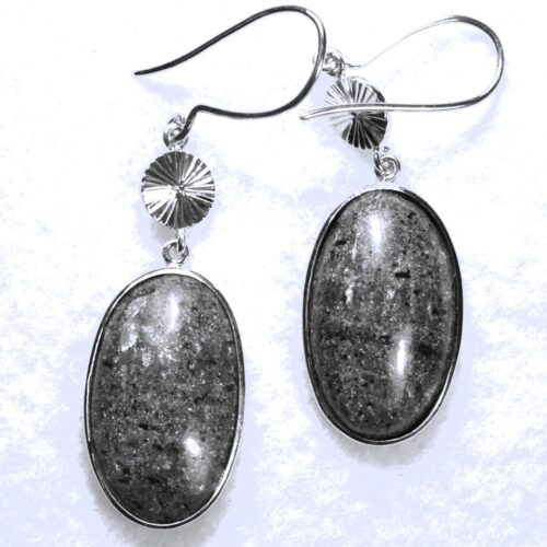 Treated Andamooka Opal Earrings