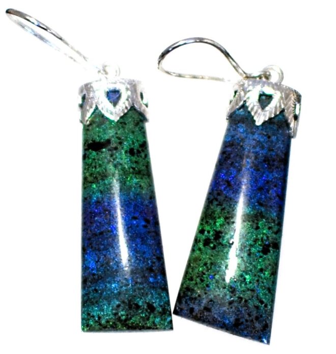 Sugar Treated Andamooka Matrix Opal Earrings