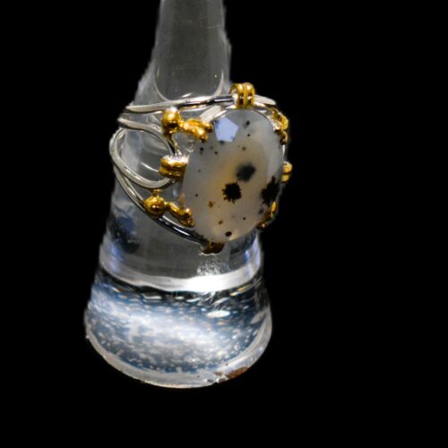 Faceted Montana Agate Ring