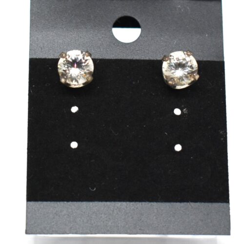 Round Sun Stone Earrings - 2.42 Carat