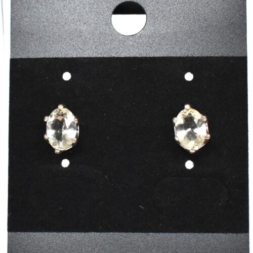 Oval Sun Stone Earrings - 1.29 Carat