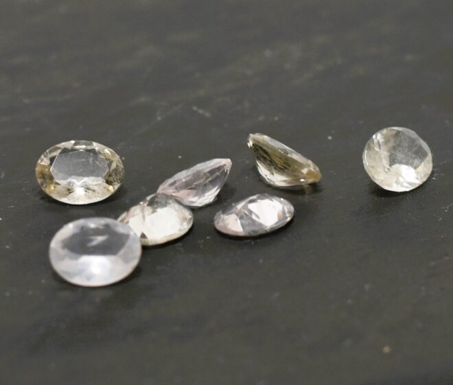 Seven Oval Sun Stones, 9.79 Carat