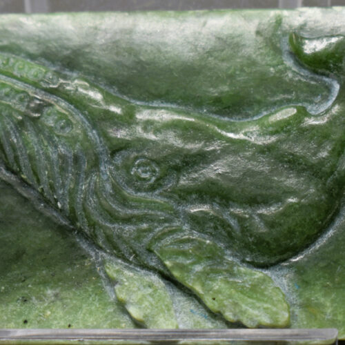 Bas Relief Polar Nephrite Whale