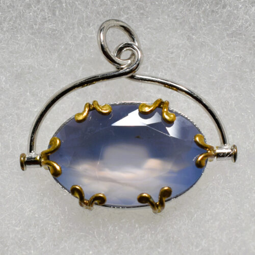 Holly Blue Agate Pendant