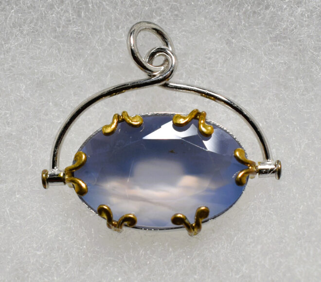 Holly Blue Agate Pendant