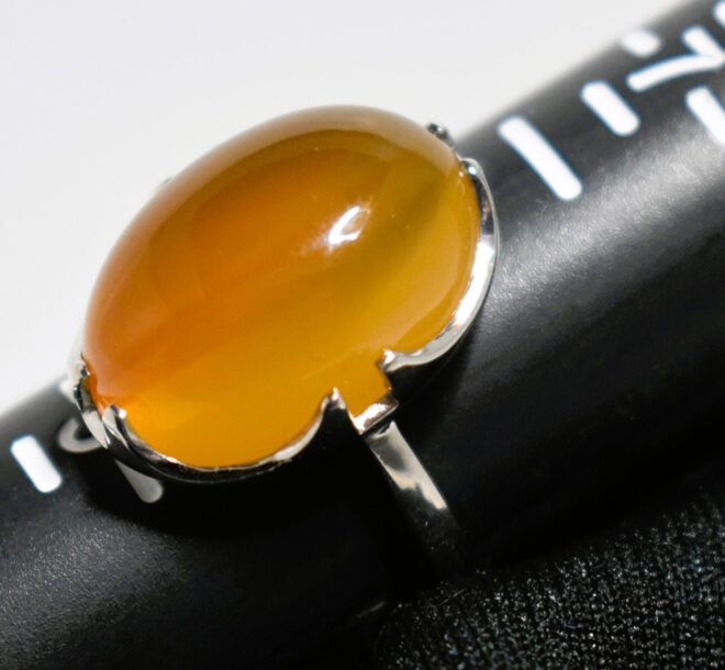 Brazilian Agate Silver Ring