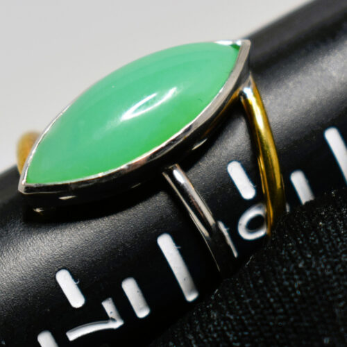 Chrysoprase Silver Ring