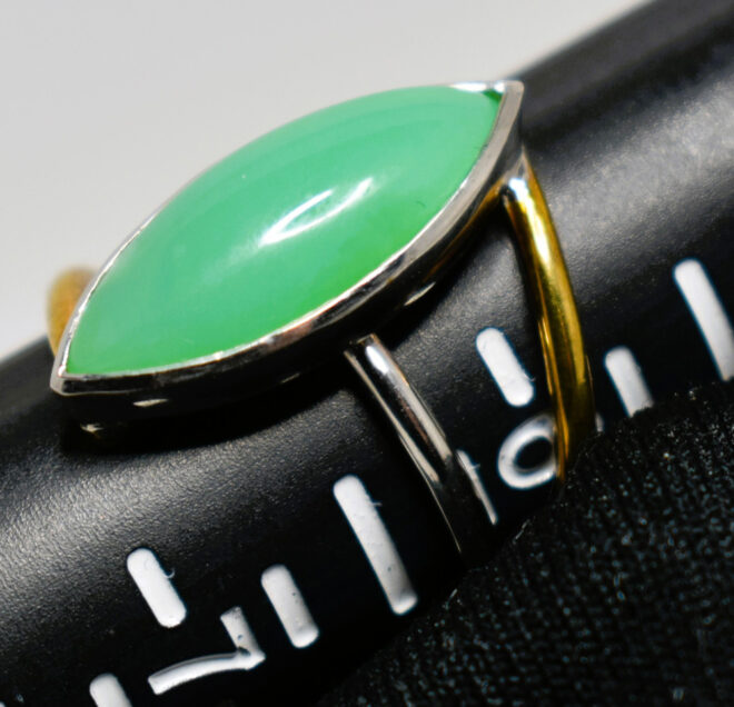 Chrysoprase Silver Ring