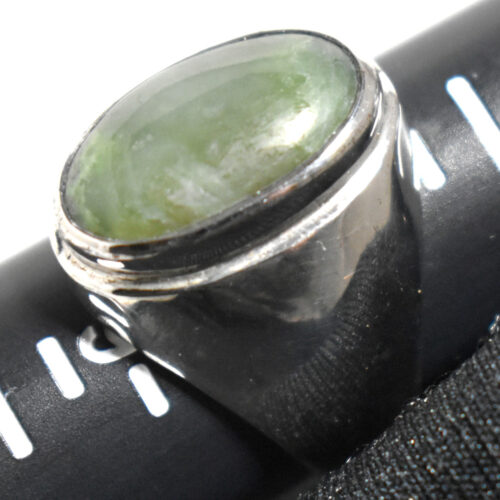 Jade and Silver Ring