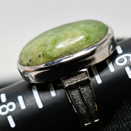 Jade and Silver Ring