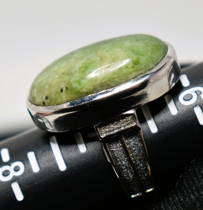 Jade and Silver Ring