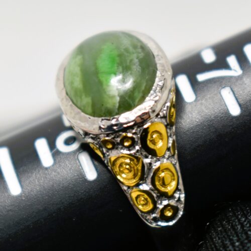 Jade and Silver Ring