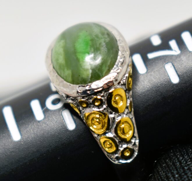 Jade and Silver Ring