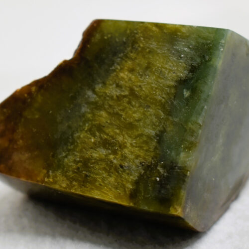 Siberian Jade Specimen with Tremolite Inclusions
