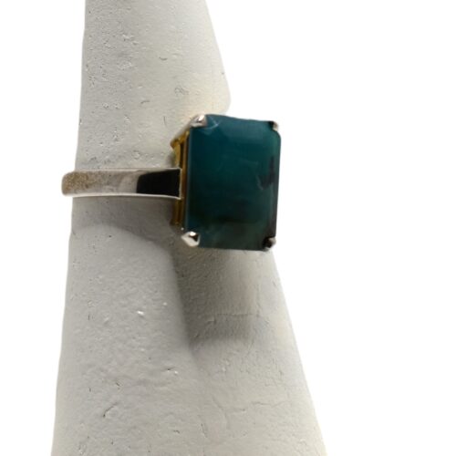 Peruvian Opal and Silver Ring