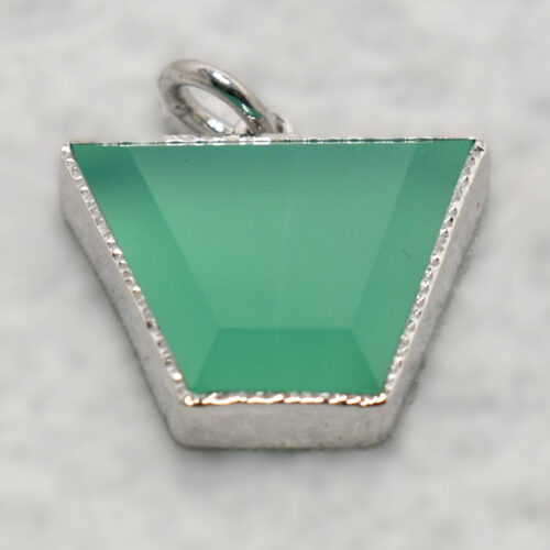 Gem Chrysoprase Free Form Pendant